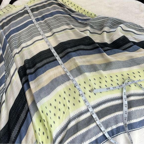 Ruggine green and blue stripe print lightweight kimono NWT size One Size - Picture 8 of 8